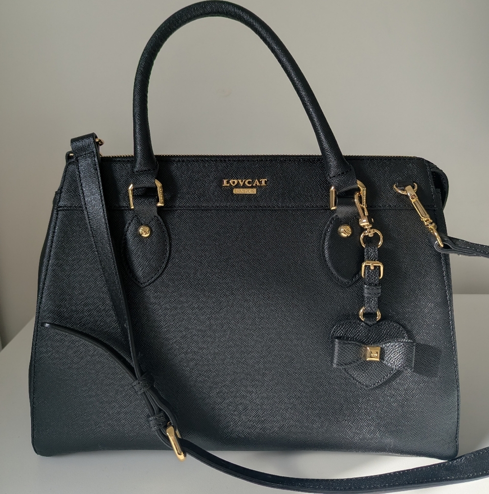 Authentic Lovcat Paris Heart Satchel - SNSD Yoona Style K-Drama Bag